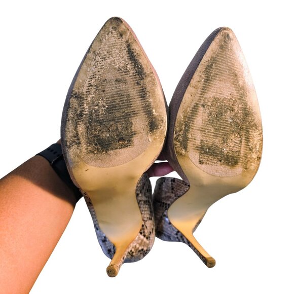 Steve Madden Suede Snakeskin Print Pumps – Size 8.5 - Picture 3 of 3